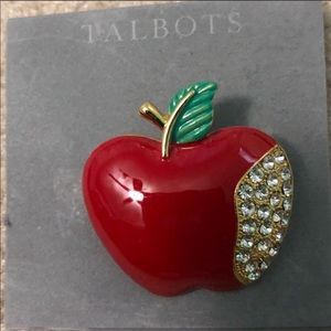 NWT Talbots Apple Pin